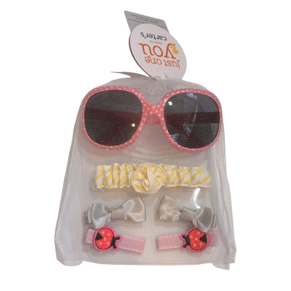 Carter’s Pink Sunglasses and Hair Accessories Set for Baby or Kids